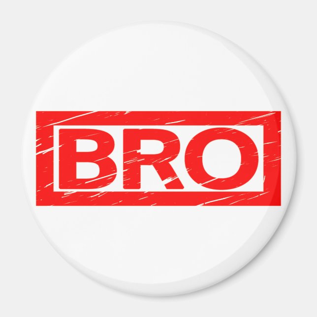 Bro-Briefmarke Magnet (Vorne)