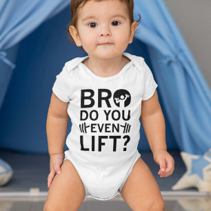 Bro Hubst du überhaupt? Baby Strampler