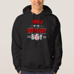 Bro of the Birthday Boy Baseball Themenfamilie Hoodie