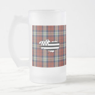 Bro Sant Malou Tartan Mattglas Bierglas