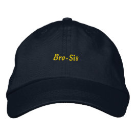 Bro-Sis-Anleihe zwischen Geschwistern Custom Text Bestickte Baseballkappe