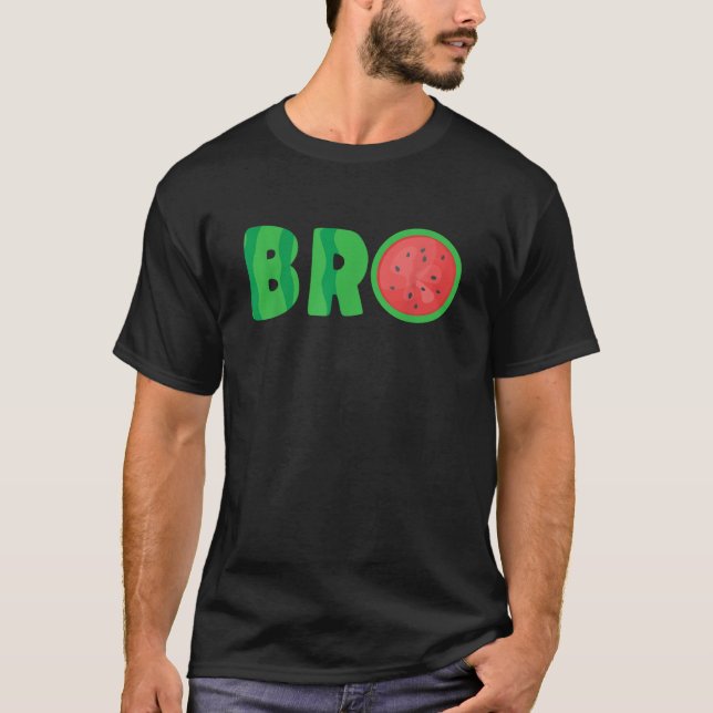 Bro Wassermelonen-Tee Cooler Sommer Tropisches Fru T-Shirt (Vorderseite)