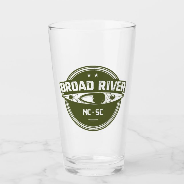 Broad River North Carolina South Carolina Kayaking Glas (Vorderseite)