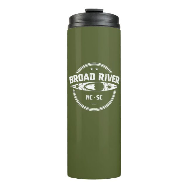 Broad River North Carolina South Carolina Kayaking Thermosbecher (Vorderseite)