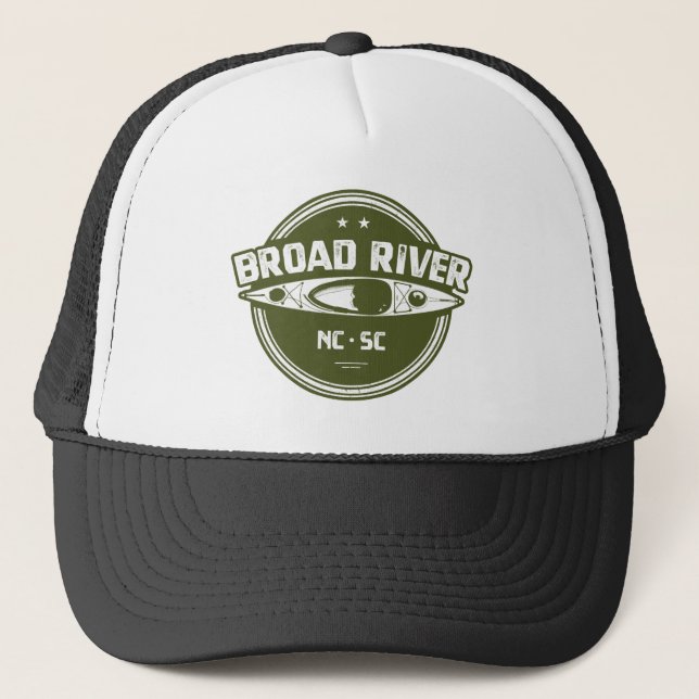 Broad River North Carolina South Carolina Kayaking Truckerkappe (Vorderseite)