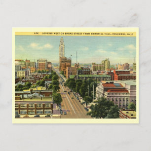 Broad St., Columbus, Ohio Vintage Postkarte