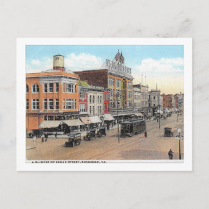 Broad St, Richmond, Virginia, Antik Postkarte
