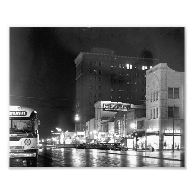 Broad Street at Night Fotodruck (Vorne)