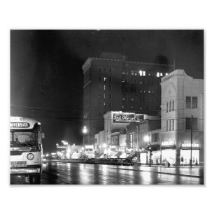 Broad Street nachts Fotodruck