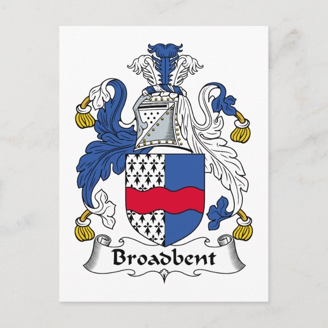 Broadbent Familienwappen Postkarte (Vorderseite)