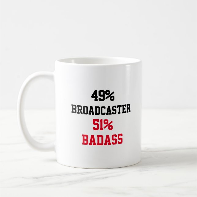 Broadcaster Badass Kaffeetasse (Links)