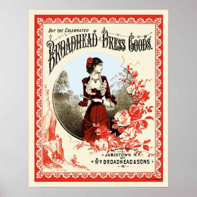 Broadhead Dress Goods Poster (Vorne)