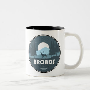 Broads National Park Deer Zweifarbige Tasse