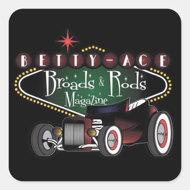 Broads und Rods Sticker (Vorderseite)
