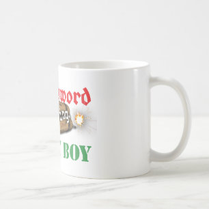Broadsword, der Danny-Jungen anruft Kaffeetasse