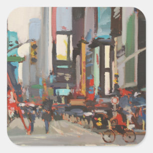 Broadway 2012 quadratischer aufkleber