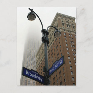 Broadway & 34. Empire State Bldg - New York City Postkarte