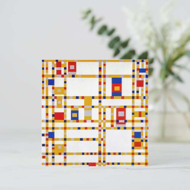Broadway Boogie Woogie | Piet Mondrian | (Stehend Vorderseite)
