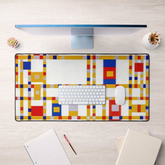 Broadway Boogie Woogie | Piet Mondrian | Schreibtischunterlage (Büro 1)