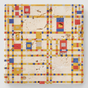 Broadway Boogie Woogie Piet Mondrian Steinuntersetzer