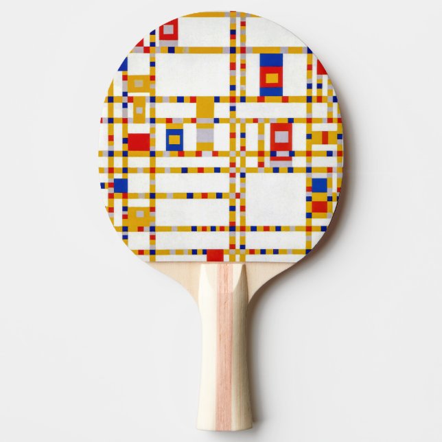 Broadway Boogie Woogie | Piet Mondrian | Tischtennis Schläger (Vorderseite)