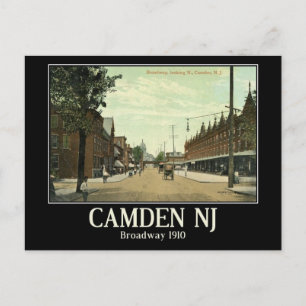 Broadway, Camden, New Jersey, Vintage auf Deutsch Postkarte