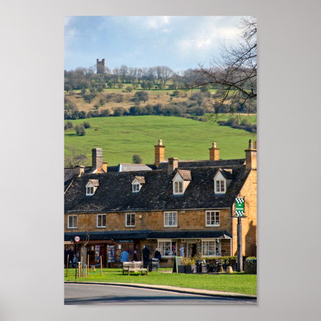 Broadway Cotswolds Worcestershire England Poster (Vorne)