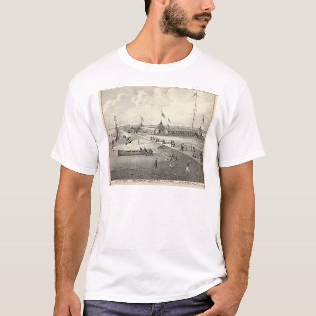Broadway, das Boden, Ozean-Waldung, NJ badet T-Shirt (Vorderseite)