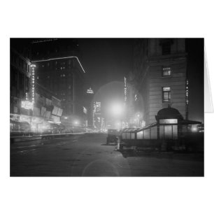 Broadway la nuit, 1910