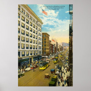 Broadway, Los Angeles 1916 Vintag Poster