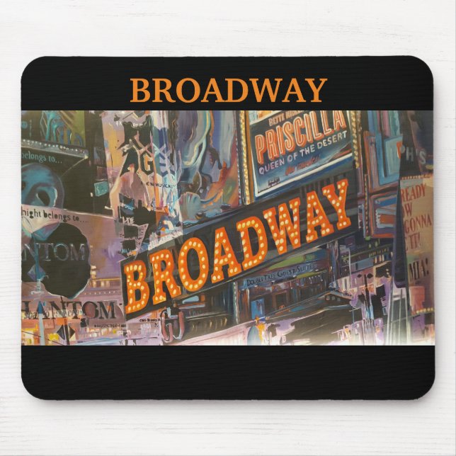 Broadway Neon Lights Mousepad (Vorne)