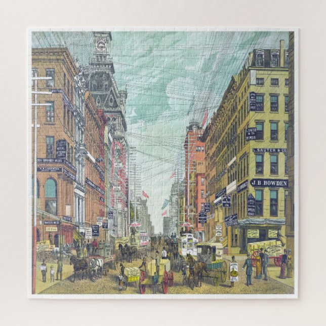 Broadway New York City ca. 1885 (Vertikal)
