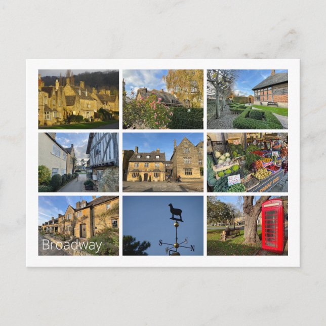 Broadway Postkarte (Vorderseite)