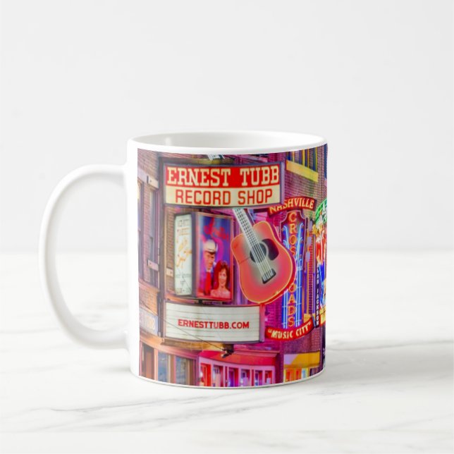 Broadway Street Downtown Nashville Tennessee Kaffeetasse (Links)