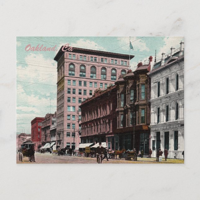Broadway Street Vintag Postcard Postkarte (Vorderseite)