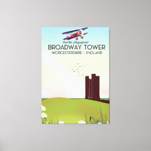 Broadway Tower Worcestershire Travel Poster Leinwanddruck