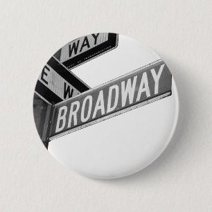 Broadway-Zeichen Button