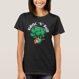 Broc N' Roll Broccoholic Gemüse Vegetarier Vega T-Shirt