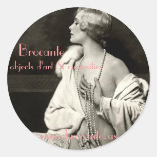 Brocante gros autocollant