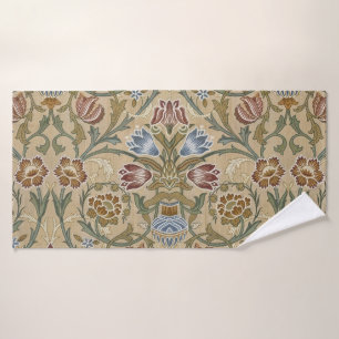 Brocard floral symétrique vintage William Morris
