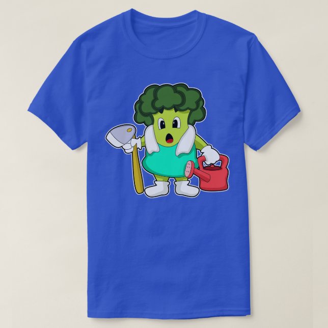 Broccoli als Bauer mit Wasserkocher T-Shirt (Design vorne)
