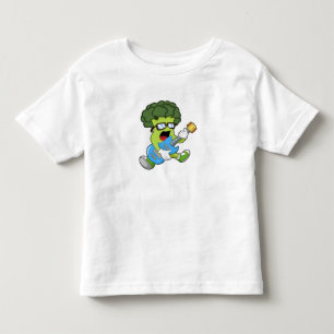 Broccoli als Musiker mit Gitarre Kleinkind T-shirt