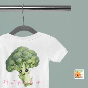 Broccoli bearbeitbares veganes Baby-lustiges Outfi Baby Strampler