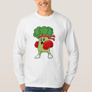 Broccoli beim Boxen mit Boxhandschuhen T-Shirt