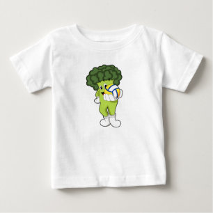 Broccoli beim Volleyball-Sport Baby T-shirt