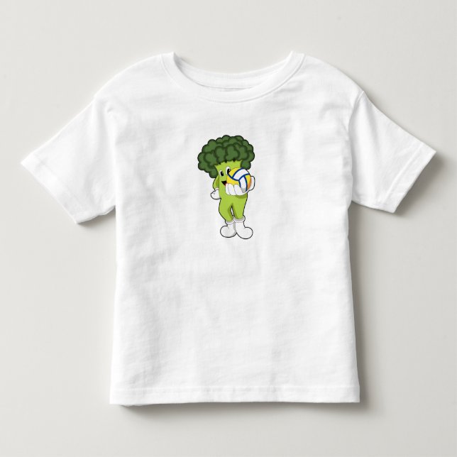 Broccoli beim Volleyball-Sport Kleinkind T-shirt (Vorderseite)