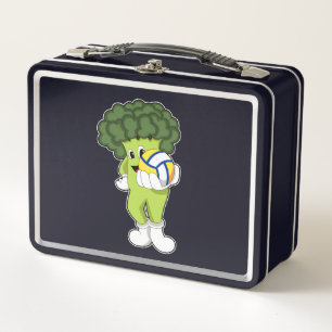 Broccoli beim Volleyball-Sport Metall Brotdose