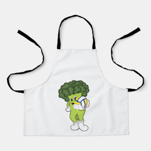 Broccoli beim Volleyball-Sport Schürze
