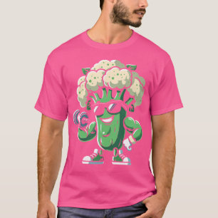 Broccoli Biceps Workout - Funny Graphic Gym Weight T-Shirt
