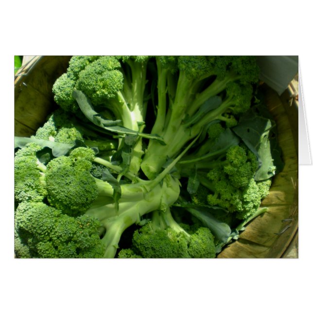 Broccoli Blank Card (Vorderseite (Horizontal))